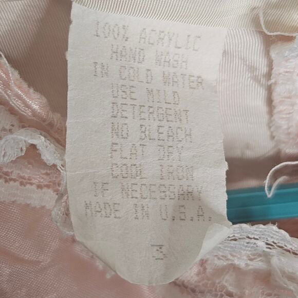 VTG Pink Frilly Lace Pageant Dress by Tiddli for Kids, Size 3 - Picture 7 of 8